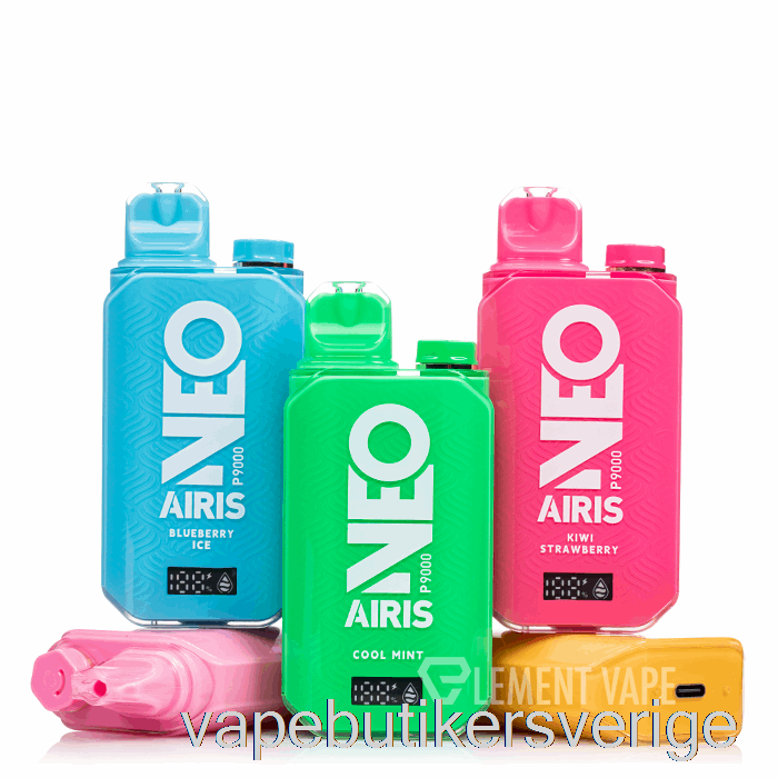 Vape Sverige Airis Neo P9000 Engångs Svarta Bäris